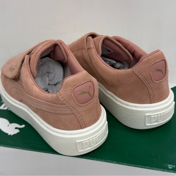 NWT Puma Pink Suede Platform Strap Wn’s - Picture 5 of 9